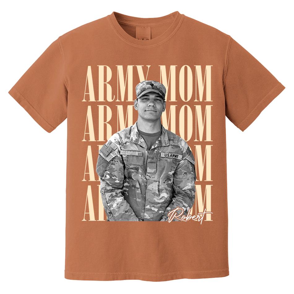 Retro Vintage Photo And Proud Military Family - Personalized Shirt Custom Graduate Picture Shirt Military Family Matching Shirt H2511 Trna