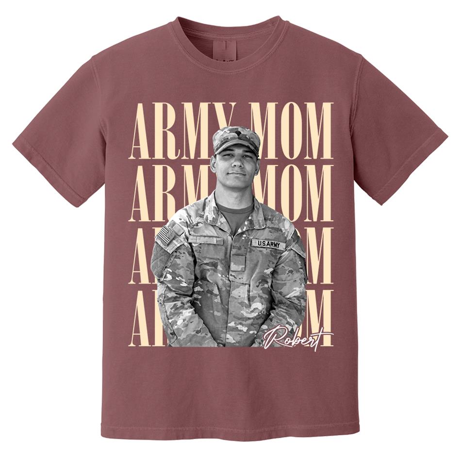 Retro Vintage Photo And Proud Military Family - Personalized Shirt Custom Graduate Picture Shirt Military Family Matching Shirt H2511 Trna