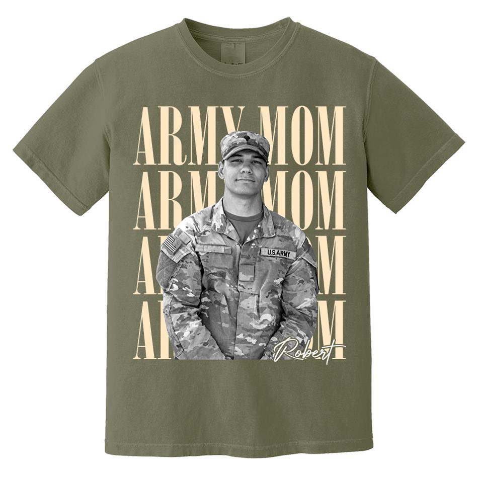 Retro Vintage Photo And Proud Military Family - Personalized Shirt Custom Graduate Picture Shirt Military Family Matching Shirt H2511 Trna