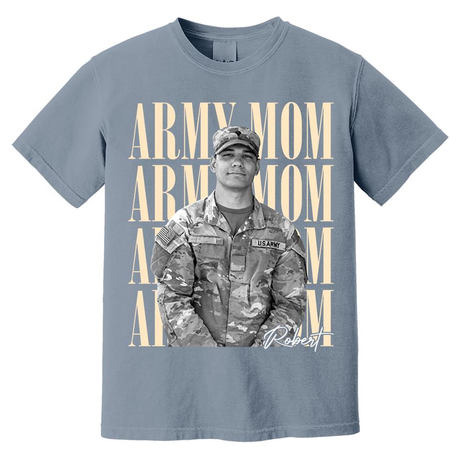 Retro Vintage Photo And Proud Military Family - Personalized Shirt Custom Graduate Picture Shirt Military Family Matching Shirt H2511 Trna
