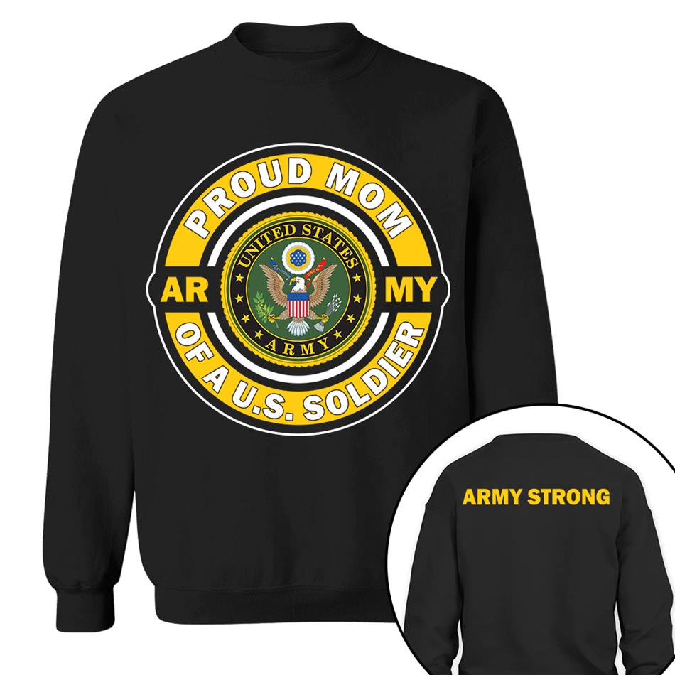 Proud Mom Of A US Soldier Custom Shirt For Proud Army Mom Dad Grandma Sister Shirt H2511 Trna