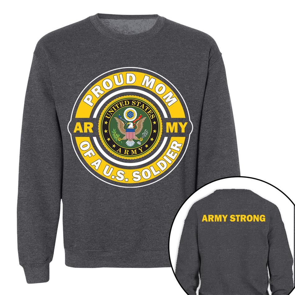 Proud Mom Of A US Soldier Custom Shirt For Proud Army Mom Dad Grandma Sister Shirt H2511 Trna