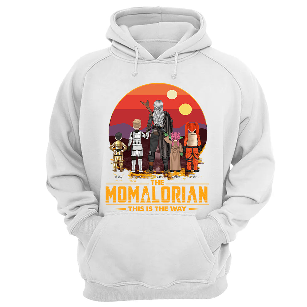 Custom Momalorian This Is The Way Shirt - Tatooine Sunset Shirt Gift For Mom