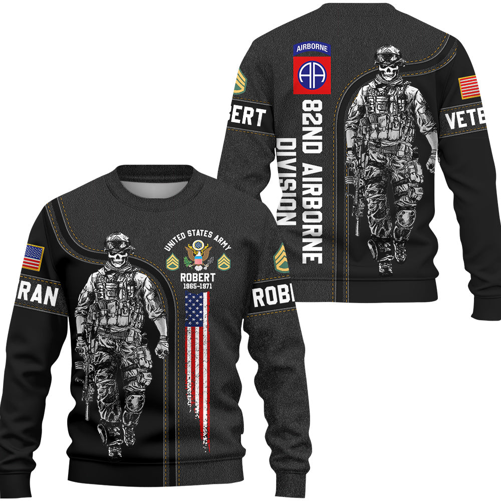 Custom Black Leather Print All Over Print Shirt For Veteran Available To All Military Branches H2511 Do99