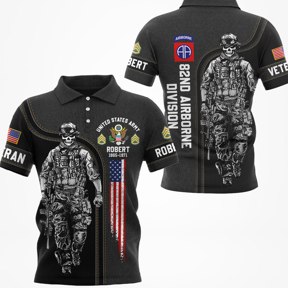 Custom Black Leather Print All Over Print Shirt For Veteran Available To All Military Branches H2511 Do99