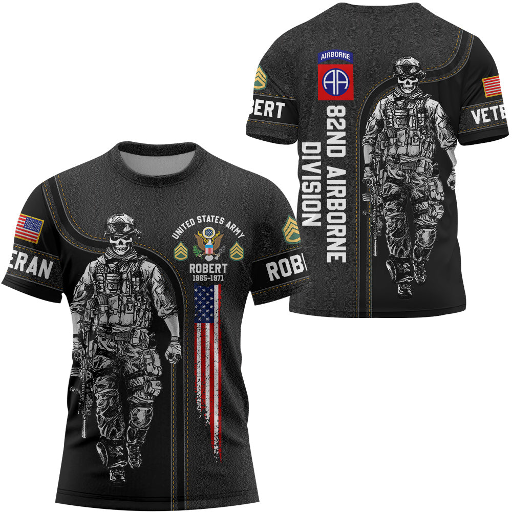 Custom Black Leather Print All Over Print Shirt For Veteran Available To All Military Branches H2511 Do99