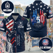 America 250th Anniversary 1776-2026 Hawaiian Shirt For Veteran Custom All Branches H2511 Trna