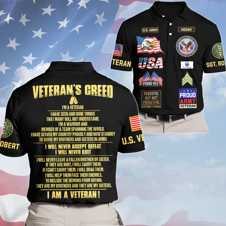 Veteran's Creed Bomber Jacket Personalized All Over Print Shirt For Veteran Veterans Day Gift For Dad Grandpa H2511 Trna
