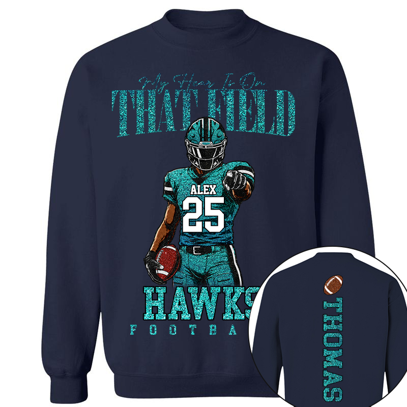 Personalized I Will Always Be Your Biggest Fan, Custom Football Player Arts Gameday Shirt, Gift For Football Mom Grandma Football Lovers  MI209 TH23