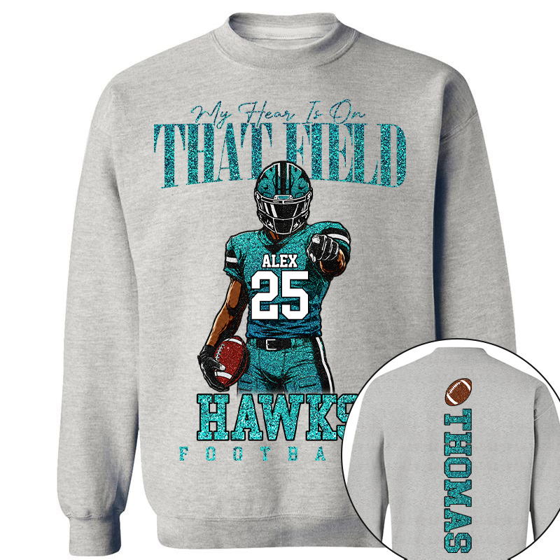 Personalized I Will Always Be Your Biggest Fan, Custom Football Player Arts Gameday Shirt, Gift For Football Mom Grandma Football Lovers  MI209 TH23
