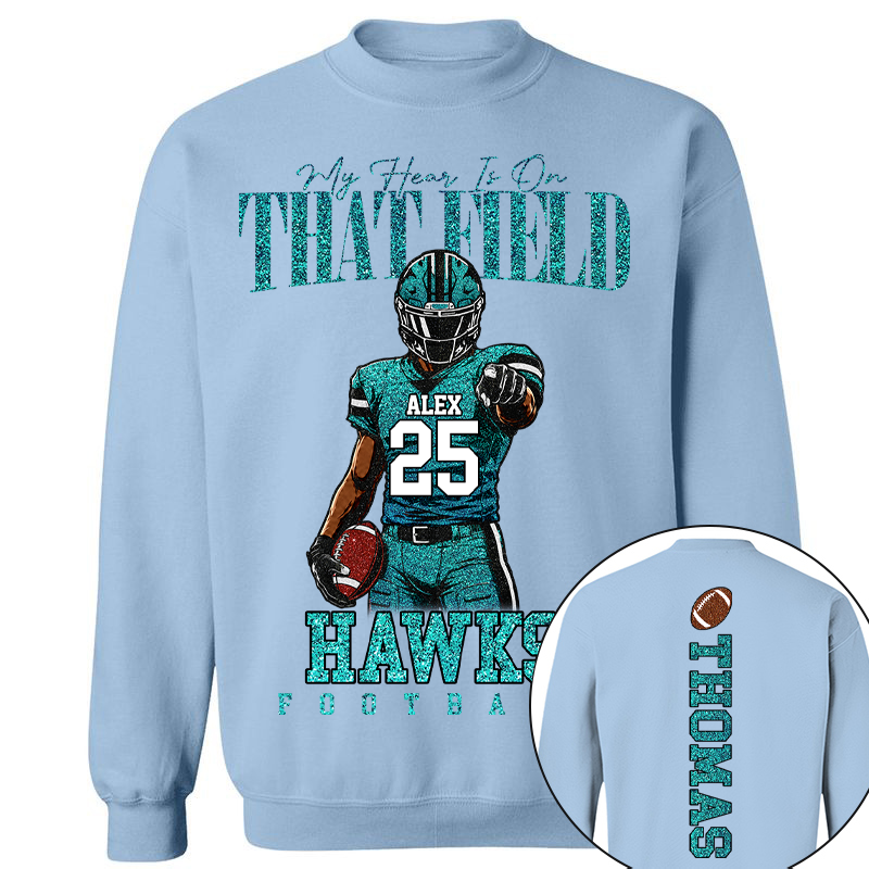 Personalized I Will Always Be Your Biggest Fan, Custom Football Player Arts Gameday Shirt, Gift For Football Mom Grandma Football Lovers  MI209 TH23