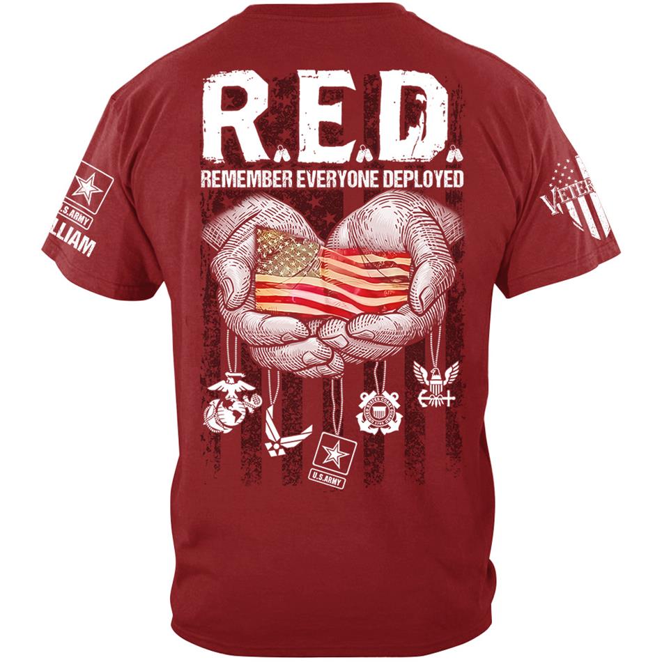 R.E.D. Fridays Veteran's Shirt – Remember Everyone Deployed Custom Shirt For Proud US Veterans H2511 Trna