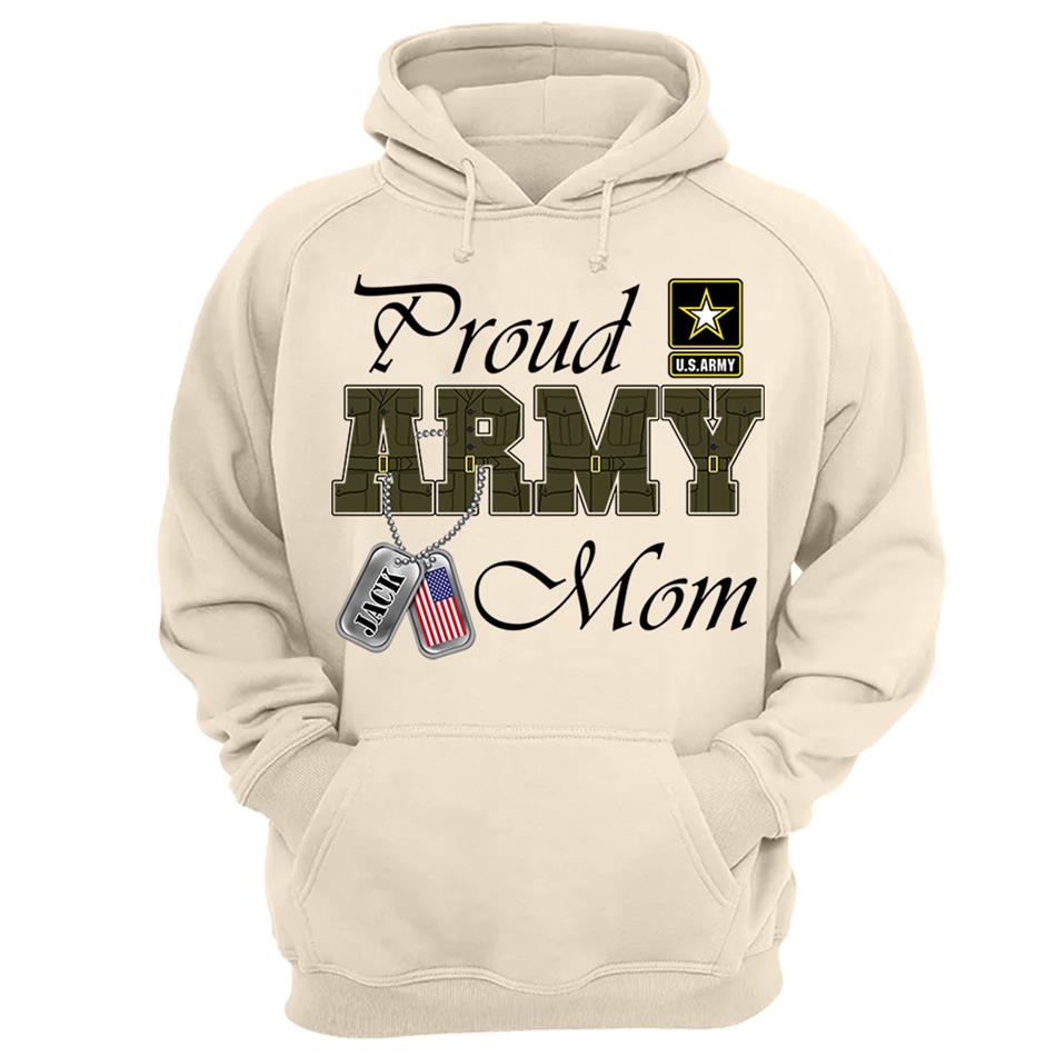 Proud Army Mom Custom Shirt For Military Mom Dad Wife... Family Member Shirt H2511 Trna