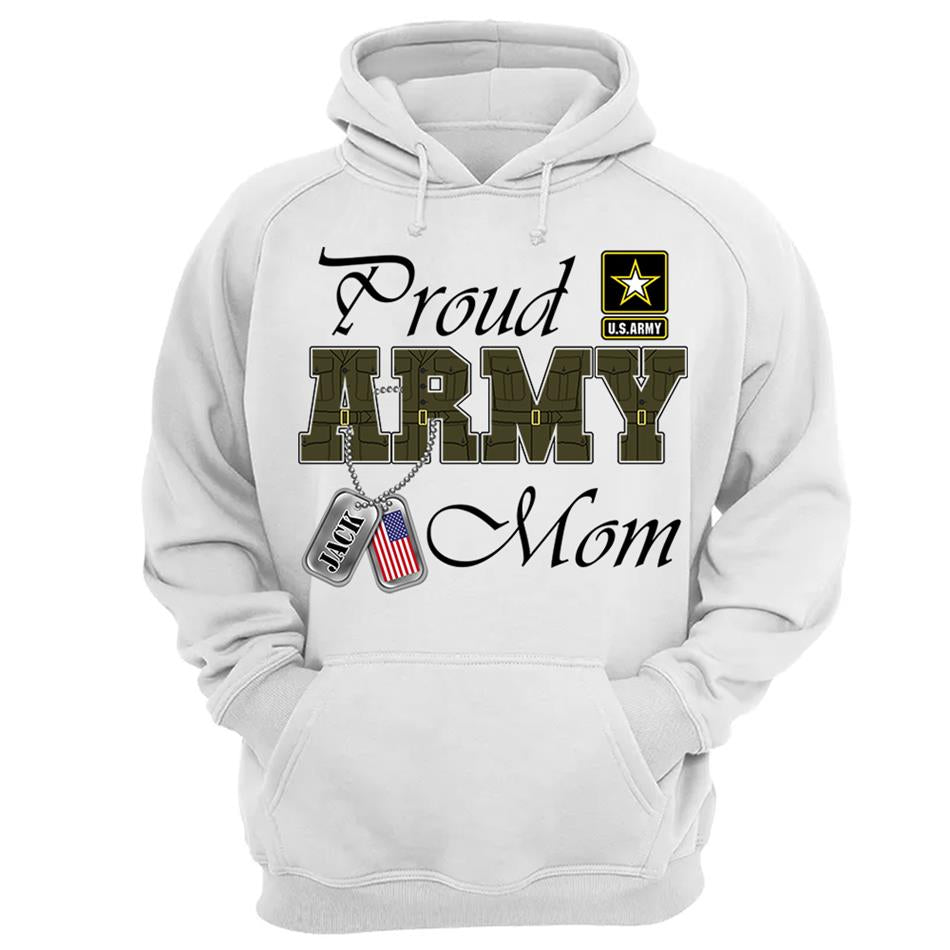 Proud Army Mom Custom Shirt For Military Mom Dad Wife... Family Member Shirt H2511 Trna
