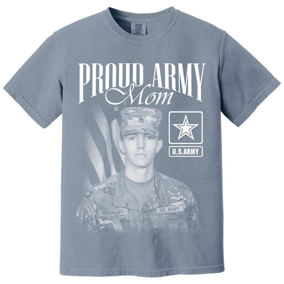 Proud Army Mom Custom Washed Tee Retro Bootleg Shirt For Military Family Day Training Graduate Family Member Shirt H2511 Trna