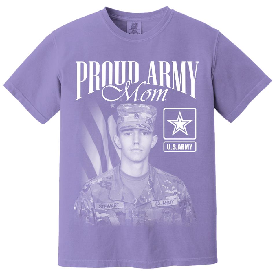 Proud Army Mom Custom Washed Tee Retro Bootleg Shirt For Military Family Day Training Graduate Family Member Shirt H2511 Trna