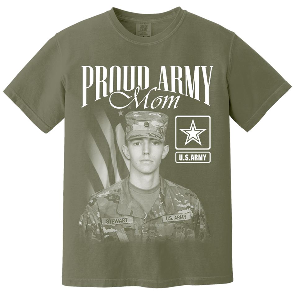 Proud Army Mom Custom Washed Tee Retro Bootleg Shirt For Military Family Day Training Graduate Family Member Shirt H2511 Trna