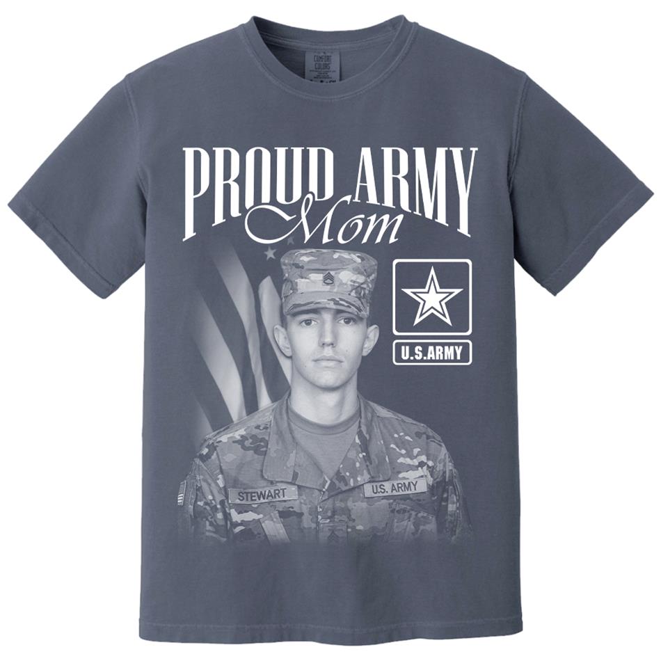 Proud Army Mom Custom Washed Tee Retro Bootleg Shirt For Military Family Day Training Graduate Family Member Shirt H2511 Trna