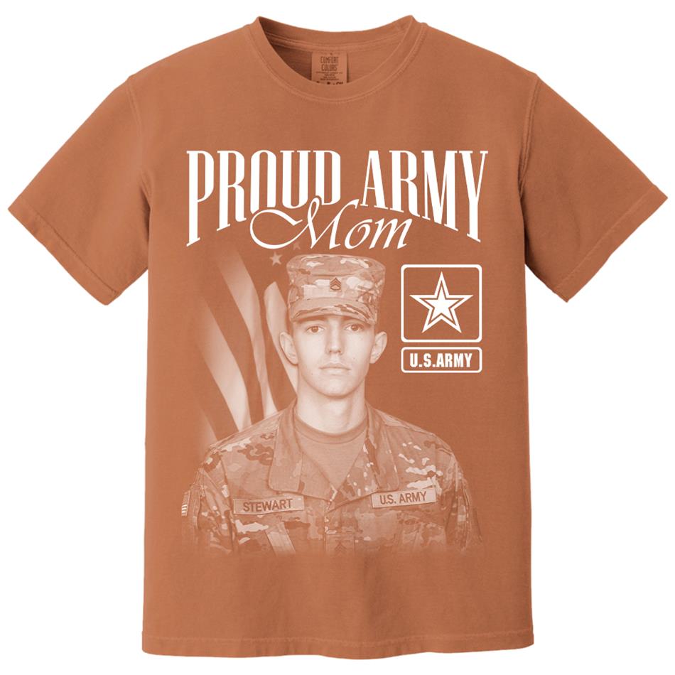 Proud Army Mom Custom Washed Tee Retro Bootleg Shirt For Military Family Day Training Graduate Family Member Shirt H2511 Trna