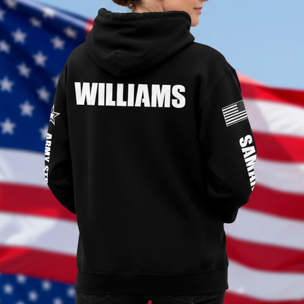 Proud Mom Of A US Soldier Custom All Over Print Shirt Hoodies Gift For US Military Family H2511 Trna