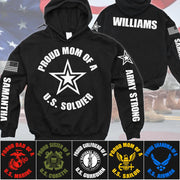 Proud Mom Of A US Soldier Custom All Over Print Shirt Hoodies Gift For US Military Family H2511 Trna