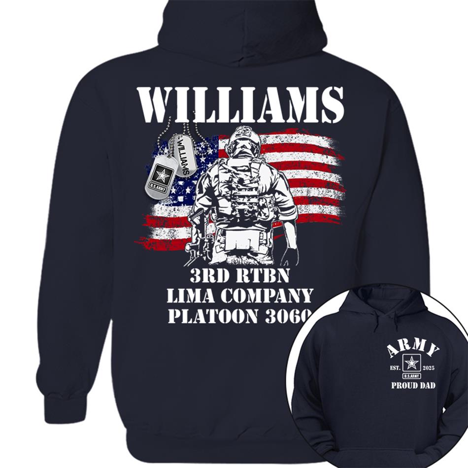 Proud Army Military Mom Dad Custom Shirt For Military Family Member Soldier Graduration Shirt H2511 Trna