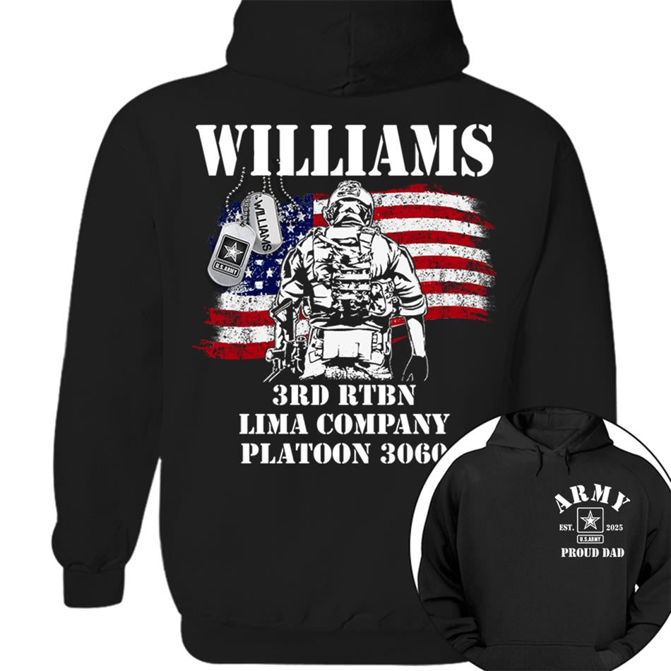 Proud Army Military Mom Dad Custom Shirt For Military Family Member Soldier Graduration Shirt H2511 Trna
