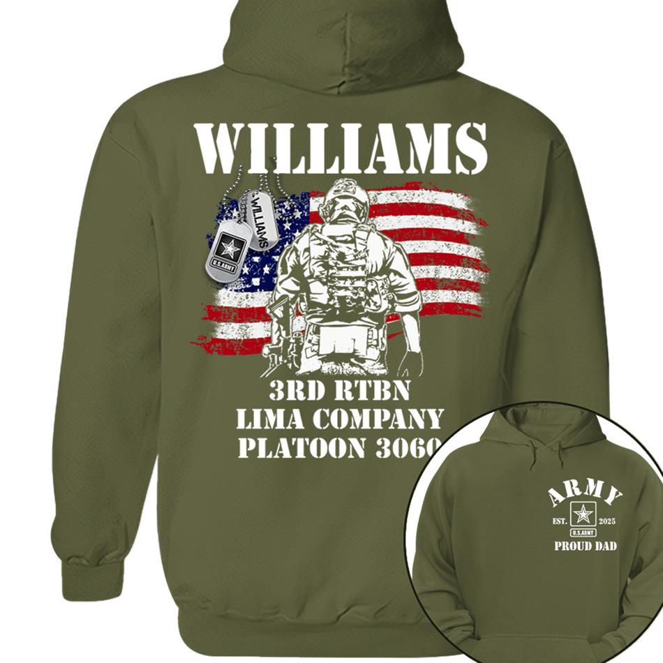 Proud Army Military Mom Dad Custom Shirt For Military Family Member Soldier Graduration Shirt H2511 Trna