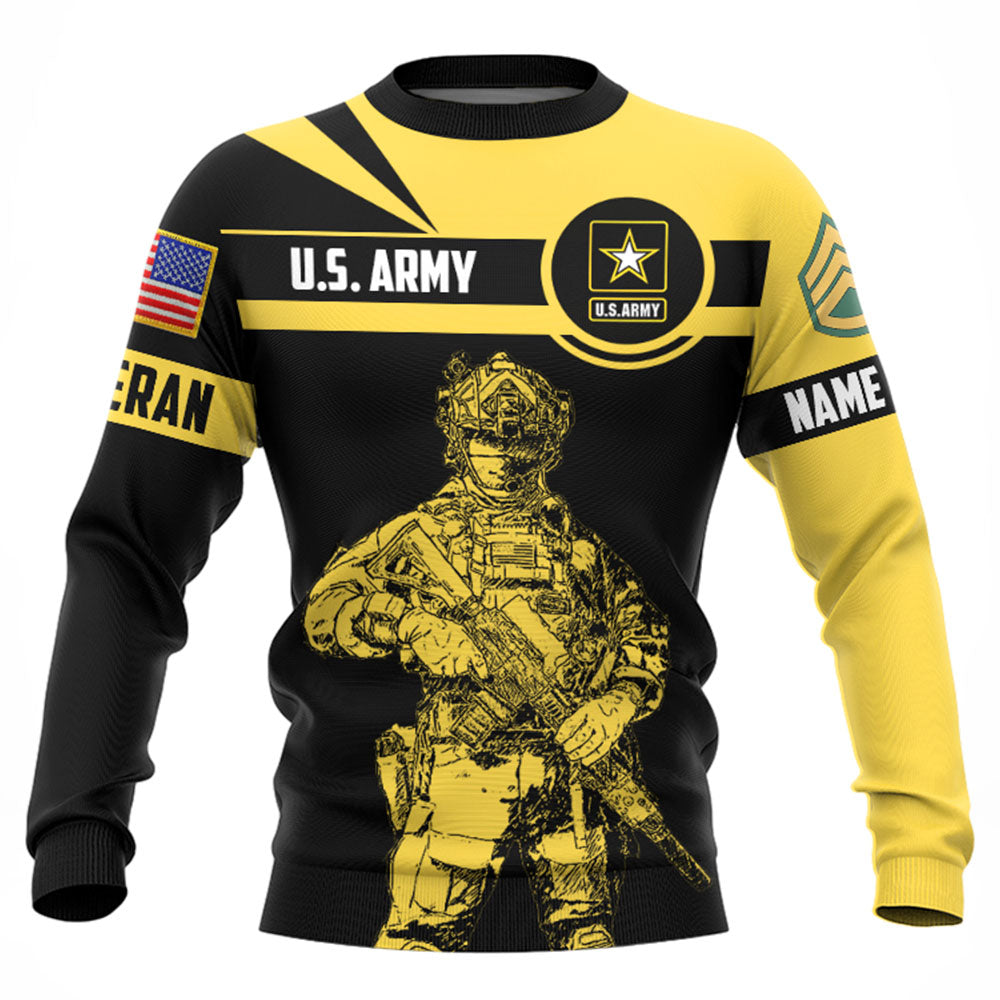 Veteran Shirt Custom Branch Rank Name All Over Print Shirt For Veteran H2511