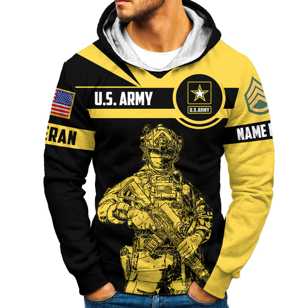 Veteran Shirt Custom Branch Rank Name All Over Print Shirt For Veteran H2511