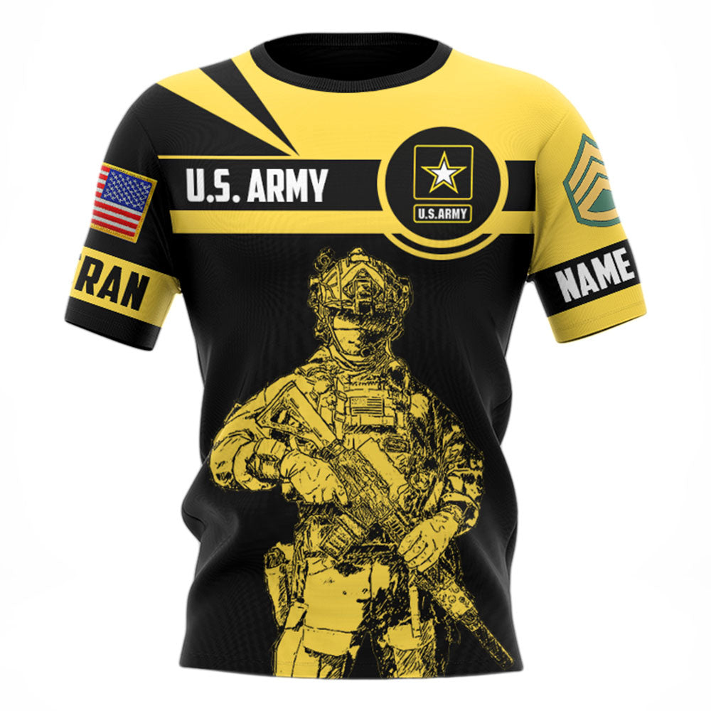 Veteran Shirt Custom Branch Rank Name All Over Print Shirt For Veteran H2511