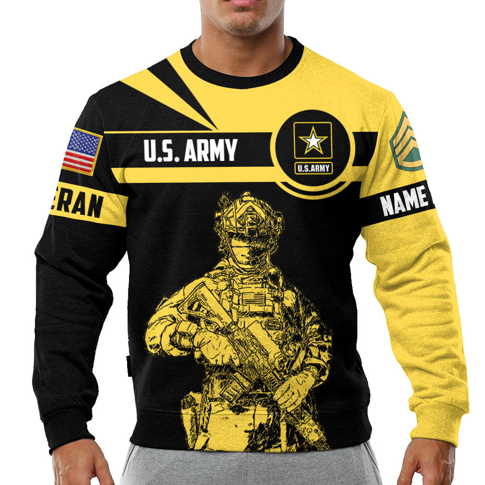 Veteran Shirt Custom Branch Rank Name All Over Print Shirt For Veteran H2511