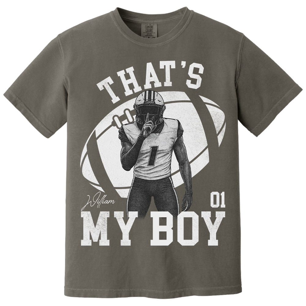 That’s My Boy - Washed Tee Retro Bootleg Shirt - Custom Photo Football Players - Gift For Sport Family T1807 T24