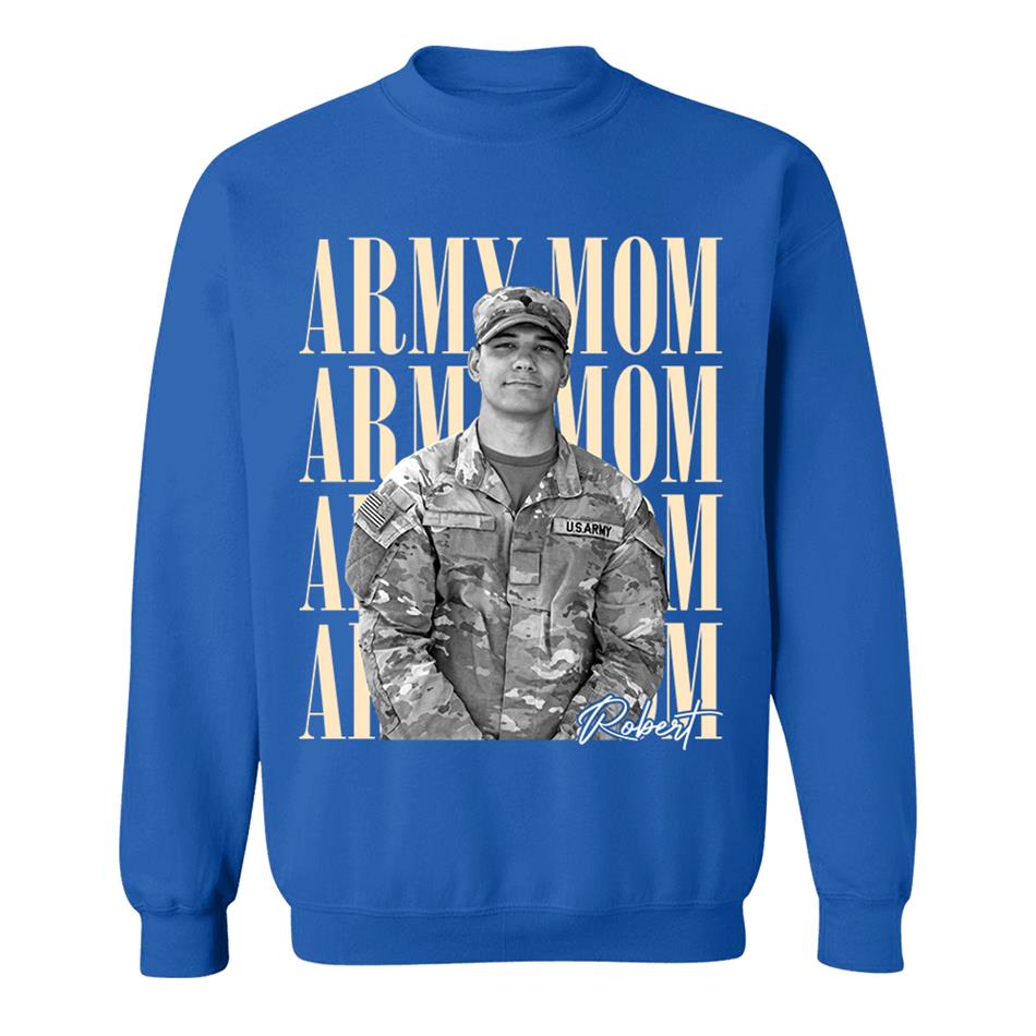 Retro Vintage Photo And Proud Military Family - Personalized Shirt Custom Graduate Picture Shirt Military Family Matching Shirt H2511 Trna