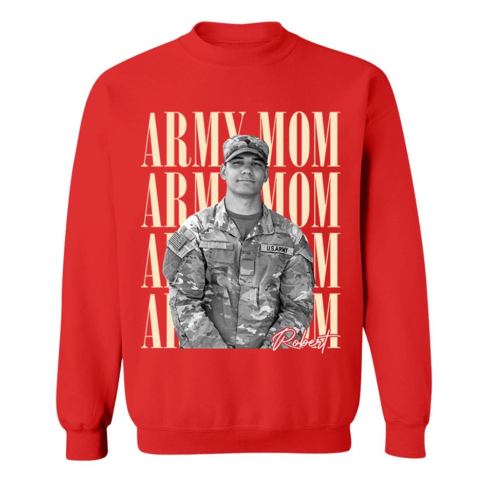 Retro Vintage Photo And Proud Military Family - Personalized Shirt Custom Graduate Picture Shirt Military Family Matching Shirt H2511 Trna