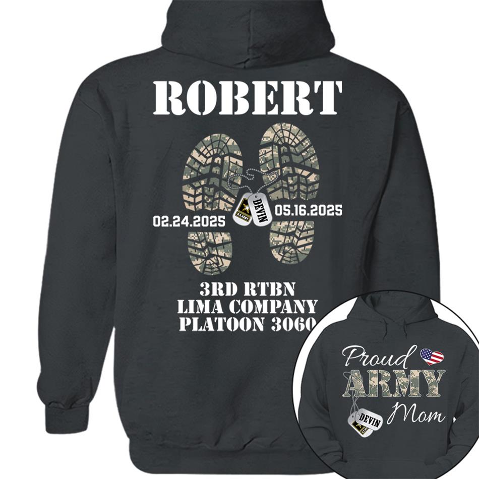 Proud Army Mom, Wife, Dad, Sister... US.Army Personalized Soldier's Name & Family Member Military Shirt H2511 Trna