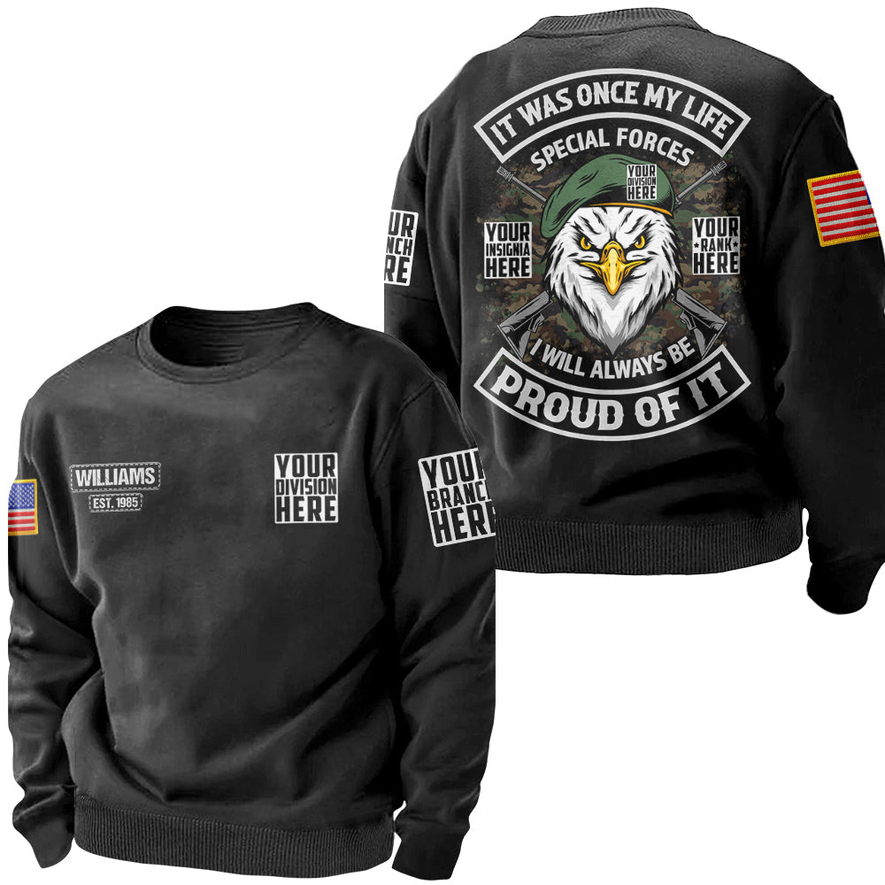 It Was Once My Life I Will Always Be Proud Of It Personalized All Over Print Shirt For Veteran H2511