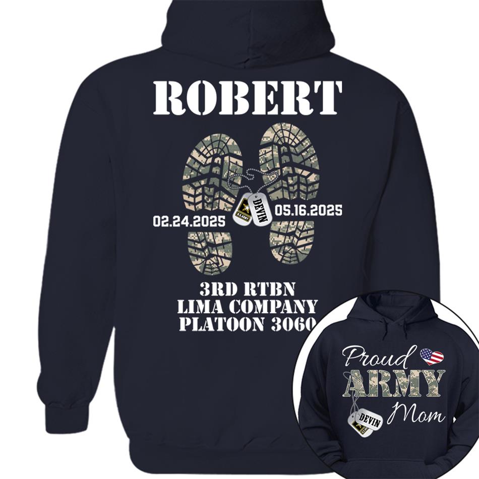 Proud Army Mom, Wife, Dad, Sister... US.Army Personalized Soldier's Name & Family Member Military Shirt H2511 Trna