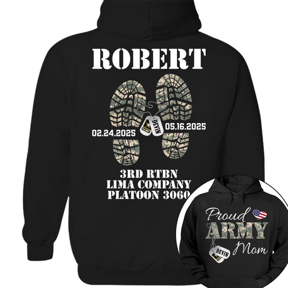 Proud Army Mom, Wife, Dad, Sister... US.Army Personalized Soldier's Name & Family Member Military Shirt H2511 Trna