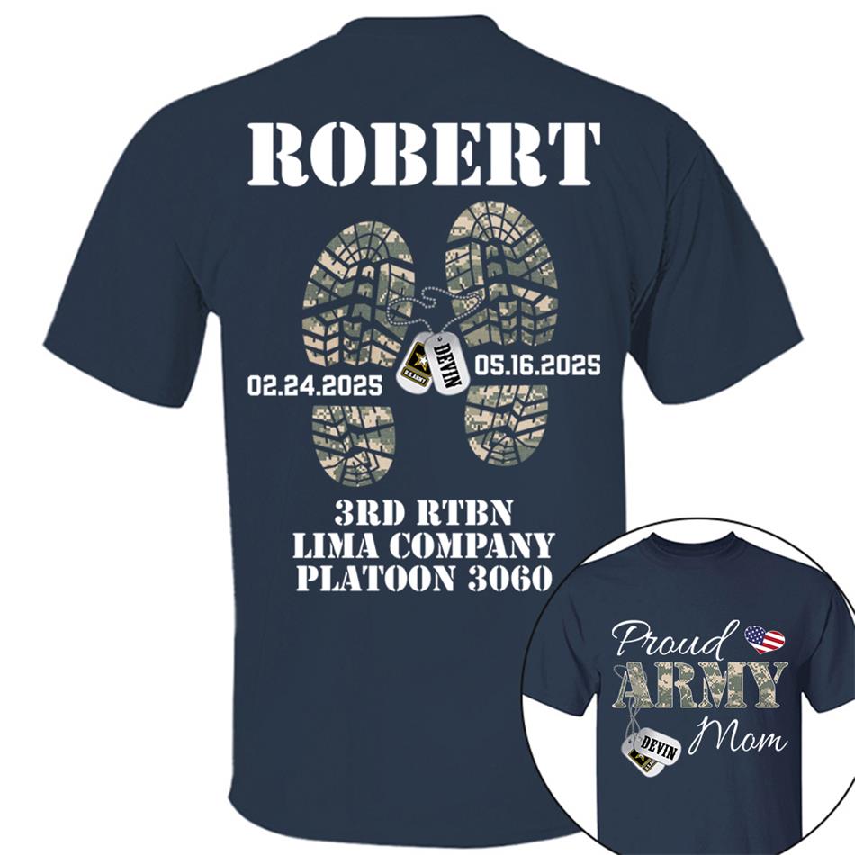 Proud Army Mom, Wife, Dad, Sister... US.Army Personalized Soldier's Name & Family Member Military Shirt H2511 Trna