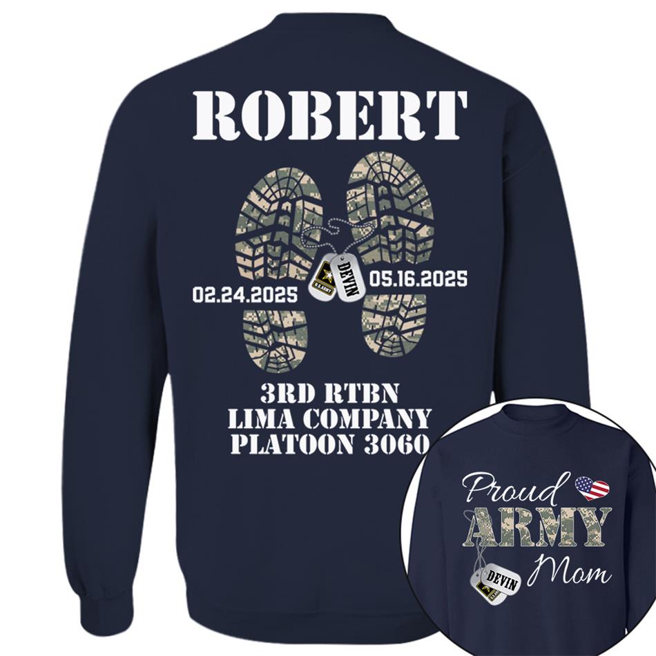 Proud Army Mom, Wife, Dad, Sister... US.Army Personalized Soldier's Name & Family Member Military Shirt H2511 Trna
