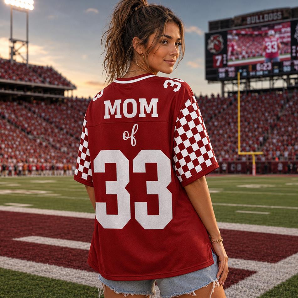 Custom Photo Football Game Day I Will Always Be Your Biggest Fan Football Jersey Gift For Football Lovers - Personalized Gift For Football Player H2511 Trna