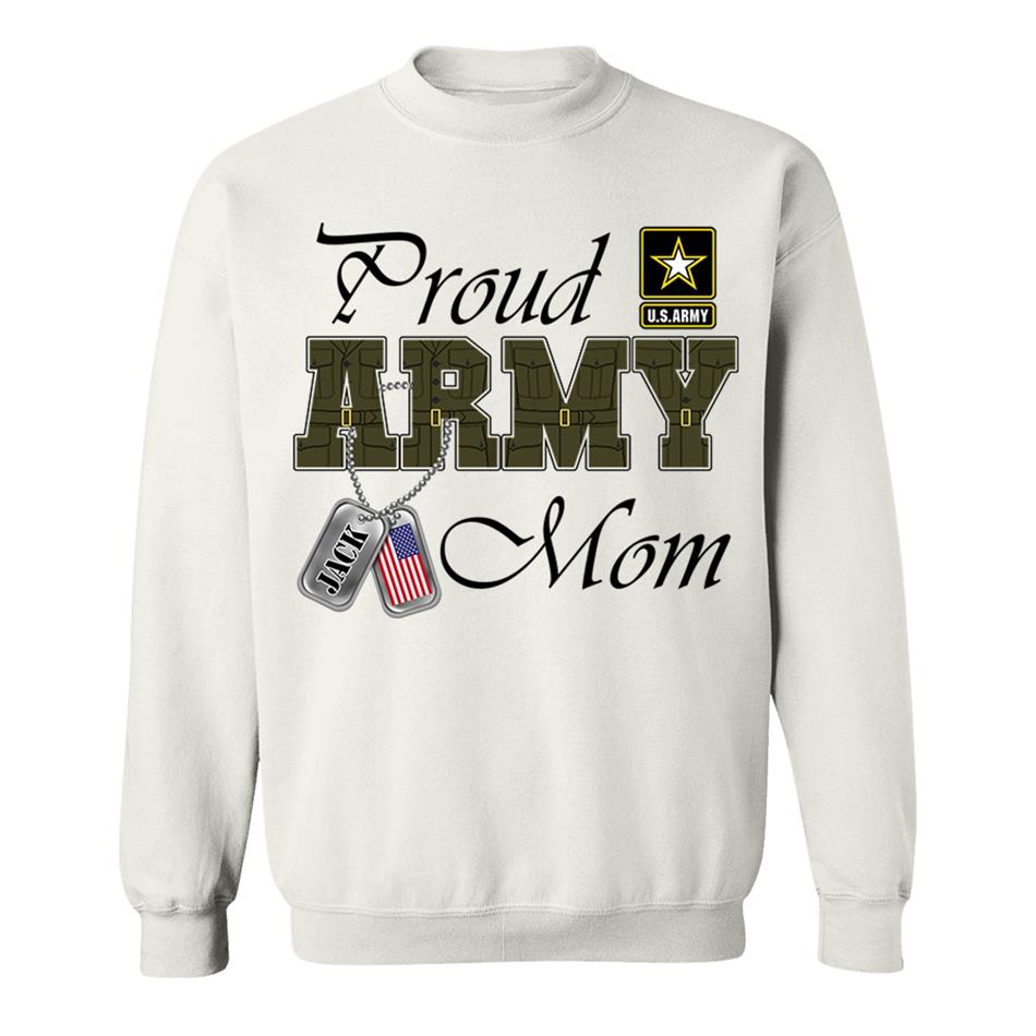 Proud Army Mom Custom Shirt For Military Mom Dad Wife... Family Member Shirt H2511 Trna