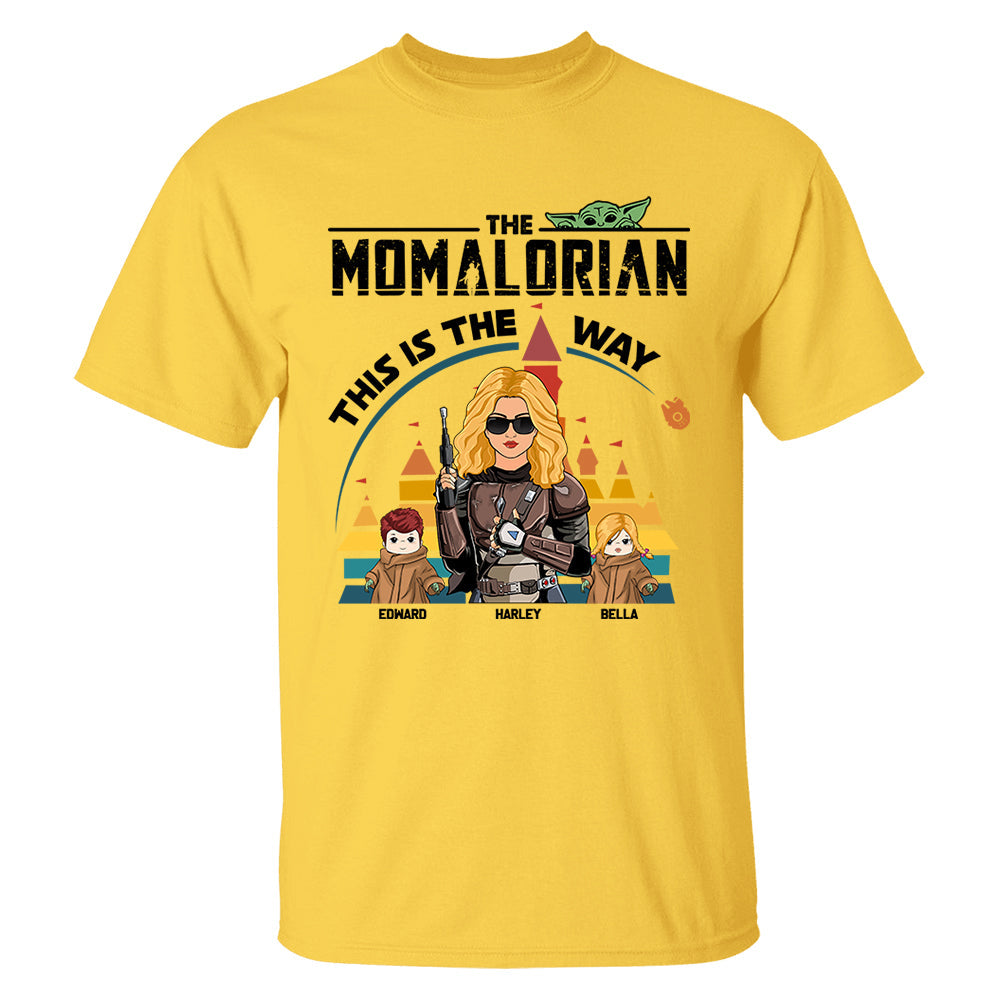 The Momalorian This Is The Way - Personalized Shirt For Mom New