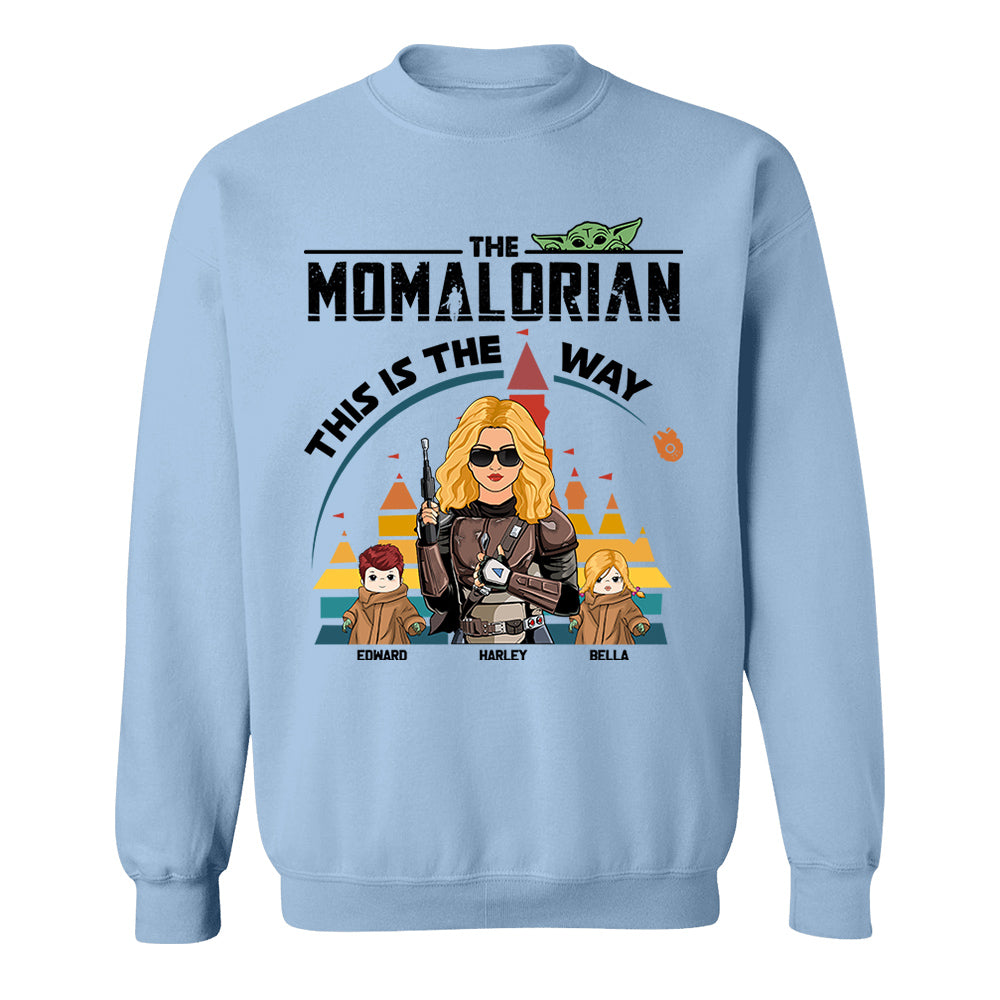 The Momalorian This Is The Way - Personalized Shirt For Mom New