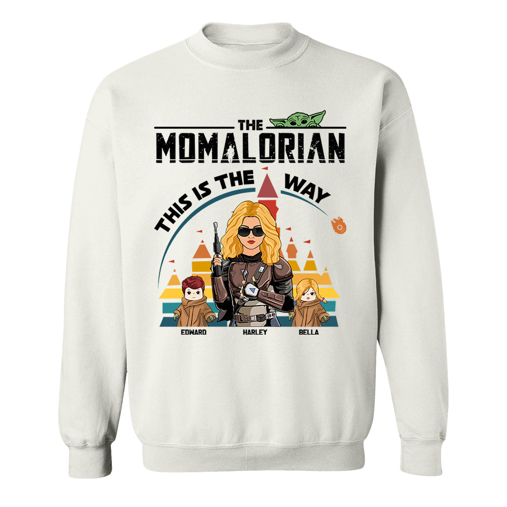 The Momalorian This Is The Way - Personalized Shirt For Mom New
