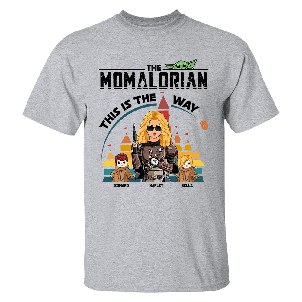 The Momalorian This Is The Way - Personalized Shirt For Mom New