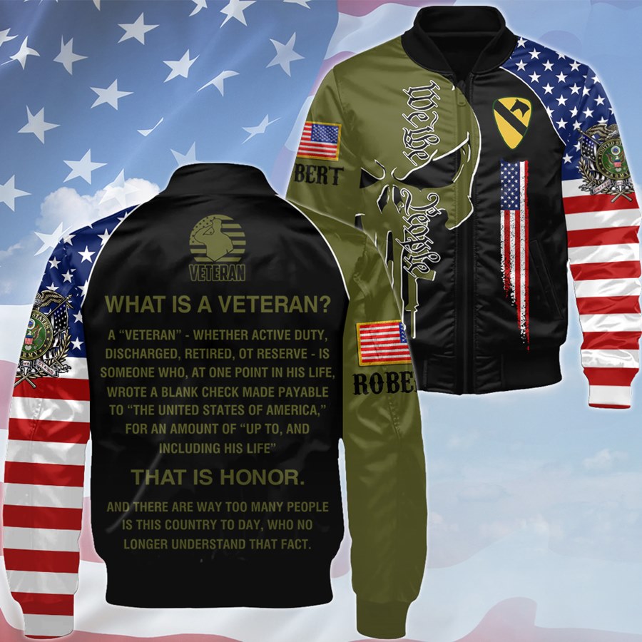 What Is A Veteran Skull We The People Custom All Branches Division All Over Print Shirt Gift For Veterans Dad Grandpa H2511 Trna