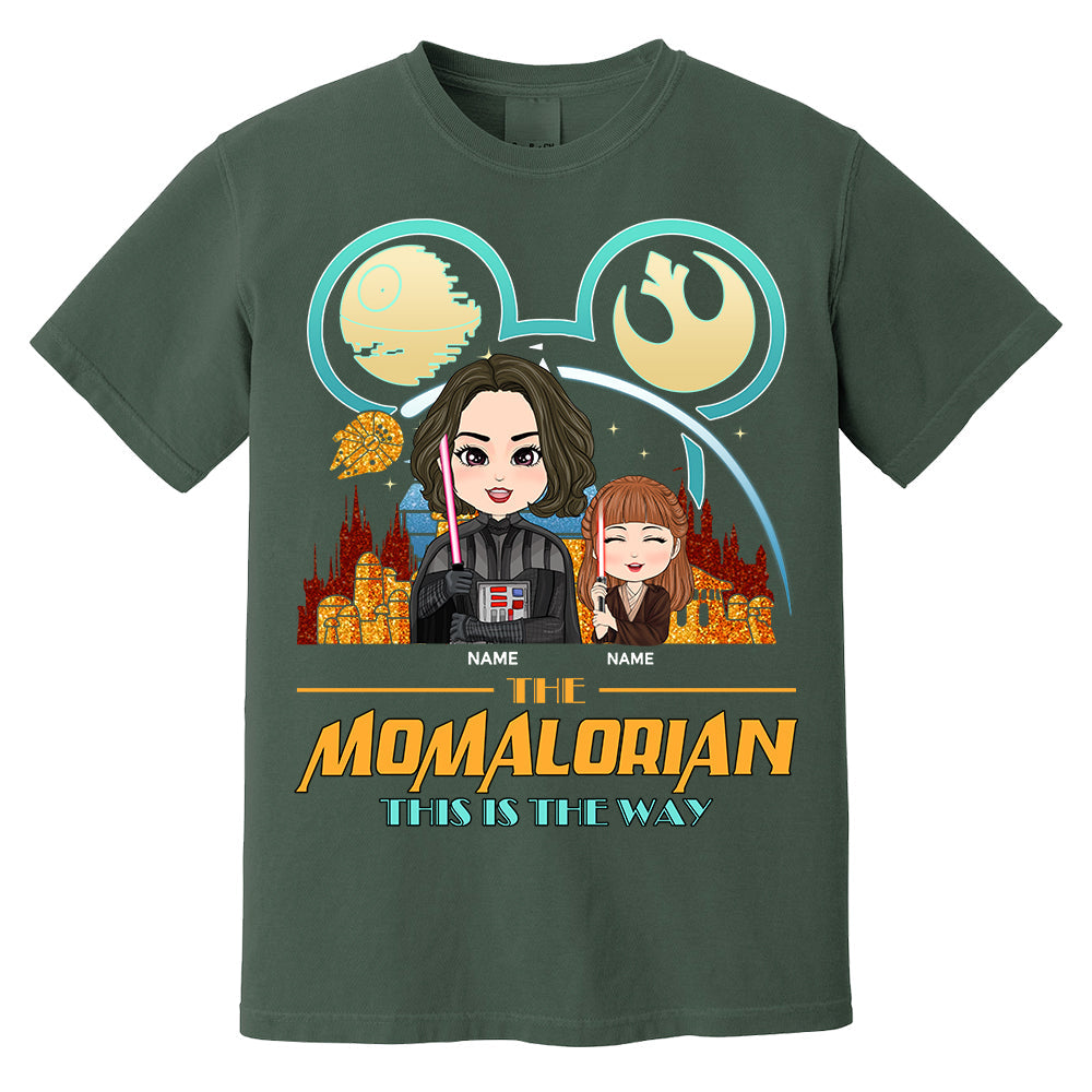 The Momalorian This Is The Way Cute Art - Personalized Shirt For Mom - Mother’s Day Gift For Her