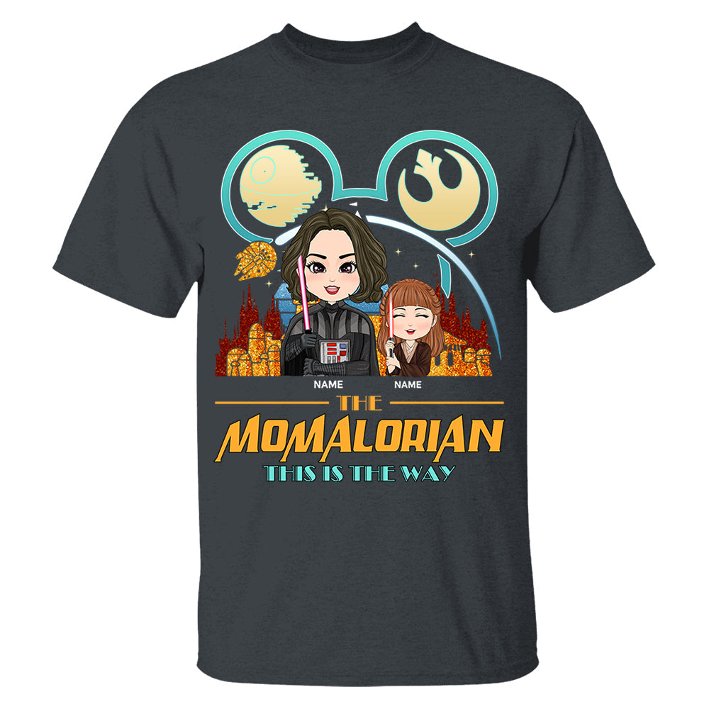 The Momalorian This Is The Way Cute Art - Personalized Shirt For Mom - Mother’s Day Gift For Her